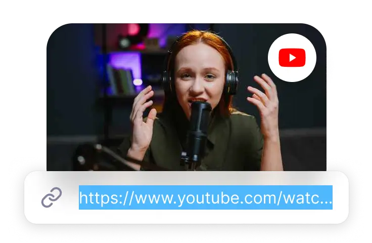 Paste the YouTube video URL